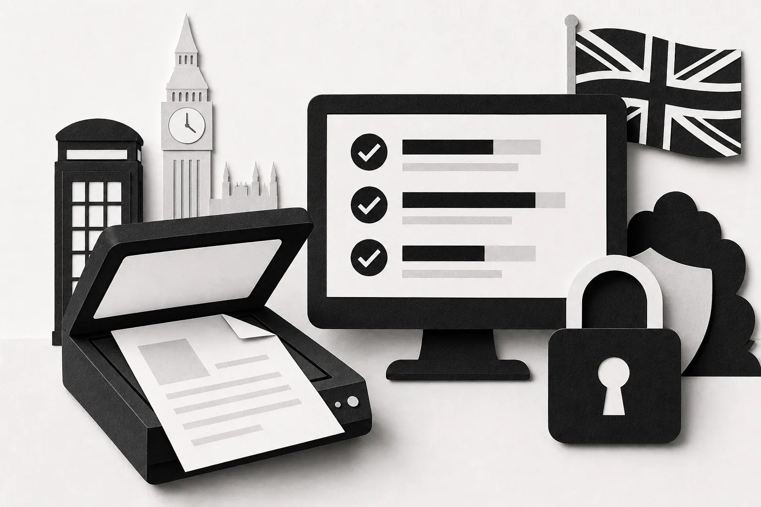 Visual of accuracy checks and security in data entry automation