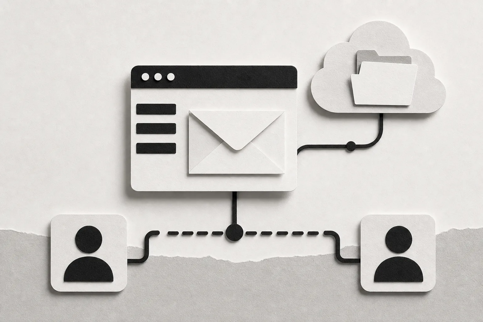 Connect Gmail and Dropbox accounts through the add-on.