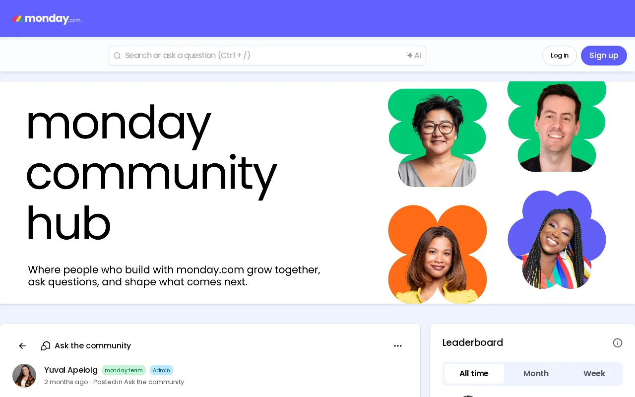 Screenshot of the monday.com website
