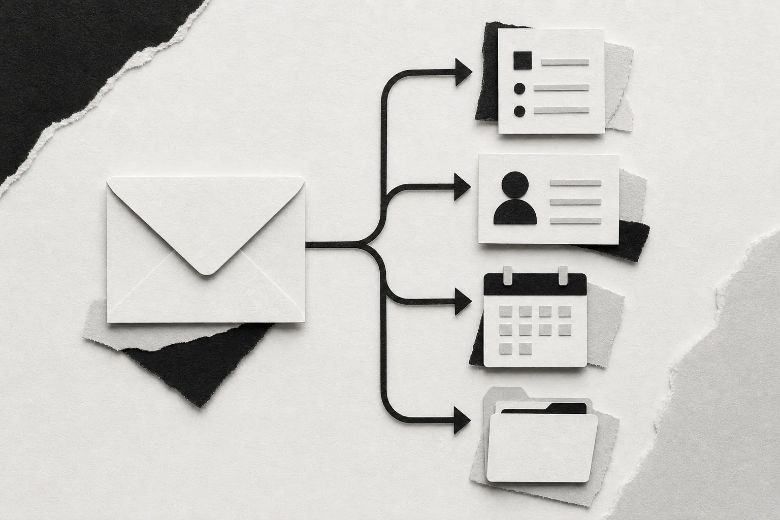 turn emails into tasks CRM records files and follow-ups